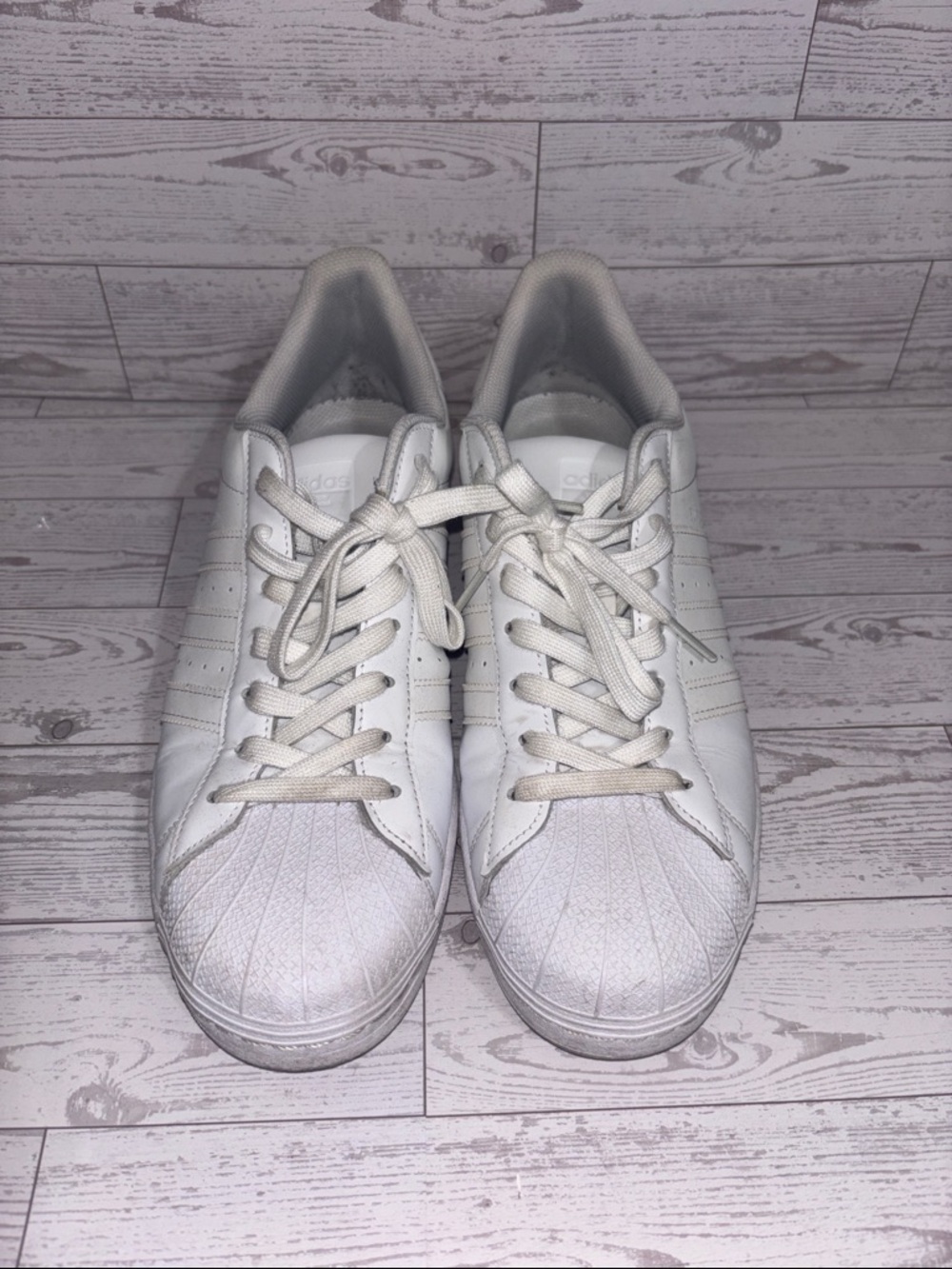 Superstar Adidas white shoes size 11